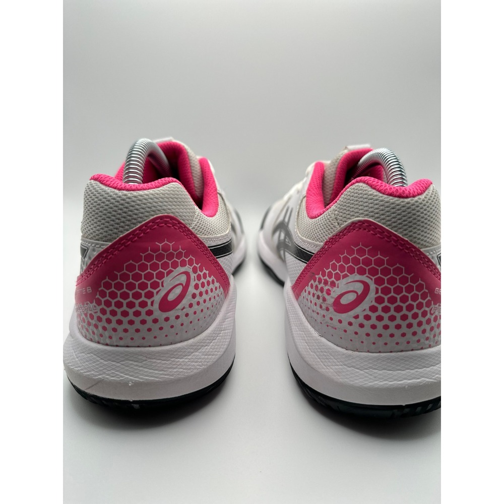ASICS Gel-Dedicate 8 Pickleball Tennis Shoes White Pink Womens SZ 10 - Picture 3 of 8